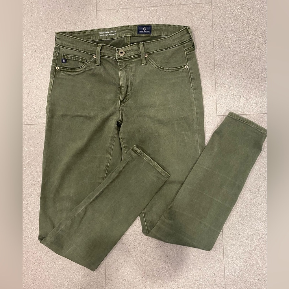 AG Adriano Goldschmied womens Skinny Jeans in Olive